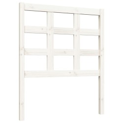 Tête de lit Blanc 80,5x4x100 cm Bois massif de pin 616211616211