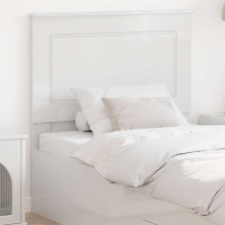Tête de lit Blanc Brillant 100 cm Bois d’ingénierie 616212616212