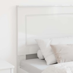 Tête de lit Blanc Brillant 100 cm Bois d’ingénierie 616212616212
