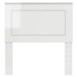Tête de lit Blanc Brillant 100 cm Bois d’ingénierie 616212616212