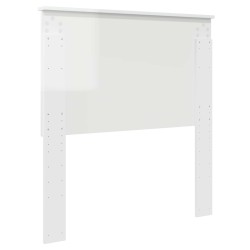 Tête de lit Blanc Brillant 100 cm Bois d’ingénierie 616212616212