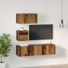 Ensemble meuble TV 4 pcs Bois Ancien Bois d'ingénierie 616213616213