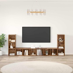 Ensemble meuble TV 4 pcs Bois Ancien 37 x 35 x 107 cm 616214616214