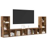 Ensemble meuble TV 4 pcs Bois Ancien 37 x 35 x 107 cm 616214616214
