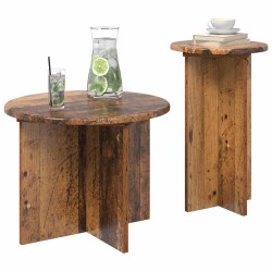 Ensemble de tables d'appoint avec stockage 2 pcs Bois ancien 616216616216
