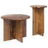 Ensemble de tables d'appoint avec stockage 2 pcs Bois ancien 616216616216