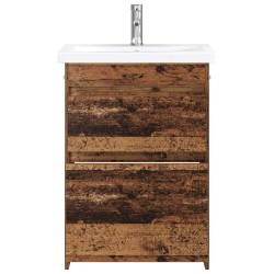 Ensemble de mobilier de salle de bain Bois ancien 616217616217