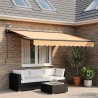 Auvent rétractable électrique Sable 2,5 x 2 m 616218616218