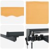 Auvent rétractable électrique Sable 2,5 x 2 m 616218616218