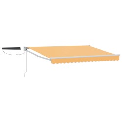Auvent rétractable électrique Sable 100% Polyester et Aluminium 616223616223