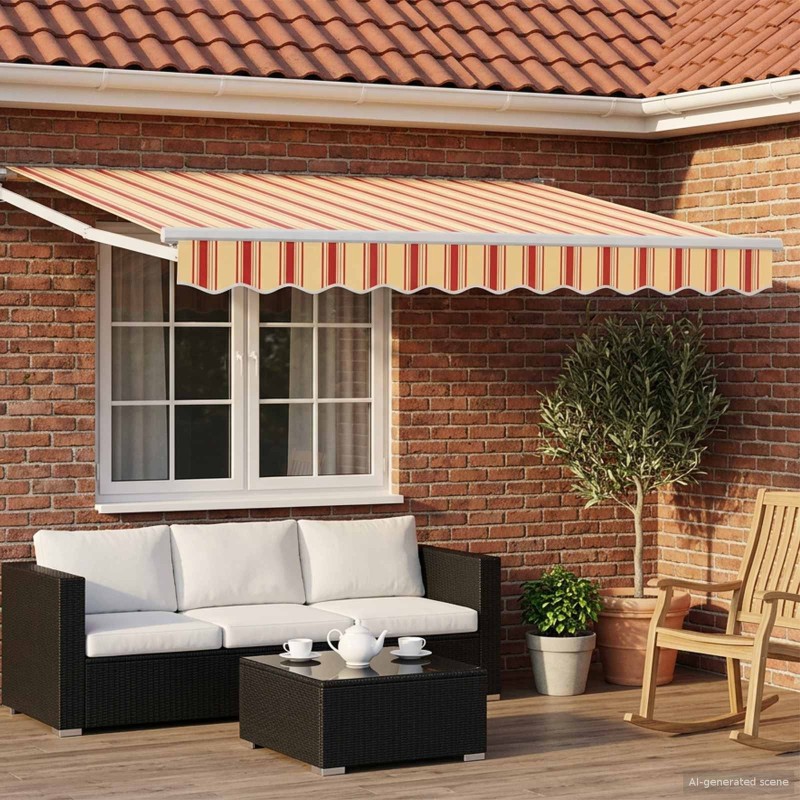 Auvent rétractable électrique Multicolore 2,5 x 2 m 616224616224