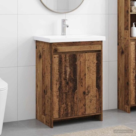 Ensemble de mobilier de salle de bain Bois ancien 616226616226