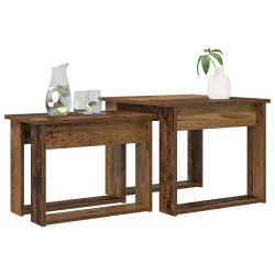 Ensemble de tables basses 2 pcs Bois ancien Bois d'ingénierie 616227616227