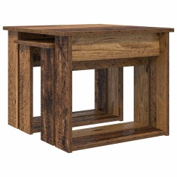 Ensemble de tables basses 2 pcs Bois ancien Bois d'ingénierie 616227616227