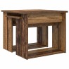 Ensemble de tables basses 2 pcs Bois ancien Bois d'ingénierie 616227616227