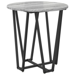 Ensemble de tables d'appoint 2 pcs Gris Sonoma et noir 616228616228