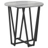 Ensemble de tables d'appoint 2 pcs Gris Sonoma et noir 616228616228