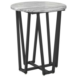 Ensemble de tables d'appoint 2 pcs Gris Sonoma et noir 616228616228