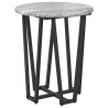 Ensemble de tables d'appoint 2 pcs Gris Sonoma et noir 616228616228