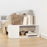Meuble TV Blanc 80x24x32 cm Bois d'ingénierie 616229616229