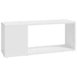 Meuble TV Blanc 80x24x32 cm Bois d'ingénierie 616229616229