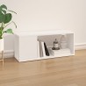 Meuble TV Blanc 80x24x32 cm Bois d'ingénierie 616229616229