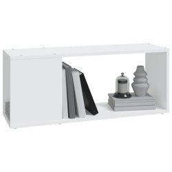 Meuble TV Blanc 80x24x32 cm Bois d'ingénierie 616229616229