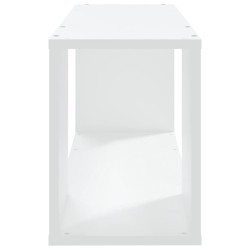 Meuble TV Blanc 80x24x32 cm Bois d'ingénierie 616229616229