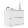 Meuble TV blanc 60x35x54 cm bois d'ingénierie 616230616230