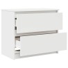 Meuble TV blanc 60x35x54 cm bois d'ingénierie 616230616230