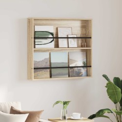 Étagère à magazines avec étagère Chêne Sonoma 80 x 12 x 70 cm 616235616235