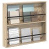Étagère à magazines avec étagère Chêne Sonoma 80 x 12 x 70 cm 616235616235