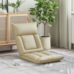 Fauteuil de sol ajustable Crème Simili cuir 616238616238
