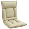 Fauteuil de sol ajustable Crème Simili cuir 616238616238