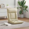 Fauteuil de sol ajustable Crème Simili cuir 616238616238