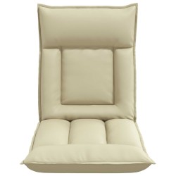 Fauteuil de sol ajustable Crème Simili cuir 616238616238