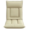 Fauteuil de sol ajustable Crème Simili cuir 616238616238