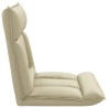 Fauteuil de sol ajustable Crème Simili cuir 616238616238