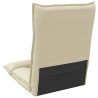 Fauteuil de sol ajustable Crème Simili cuir 616238616238