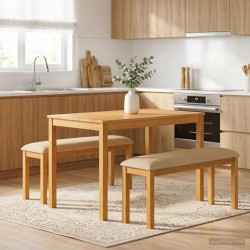 Banc de salle à manger 95 x 32 x 45 cm Bois de chêne massif 616241616241