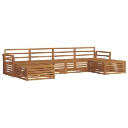 Ensembles de canapés 6 pcs Naturel Bois d'Acacia Massif 616244616244