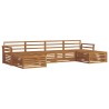 Ensembles de canapés 6 pcs Naturel Bois d'Acacia Massif 616244616244