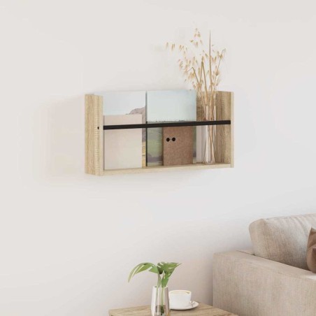 Étagère à magazines avec étagère Chêne Sonoma 60 x 12 x 30 cm 616245616245