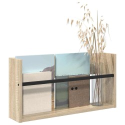 Étagère à magazines avec étagère Chêne Sonoma 60 x 12 x 30 cm 616245616245