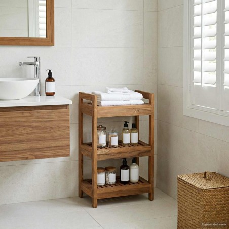 Étagère de salle de bain Naturel 45 x 30 x 71 cm 616247616247