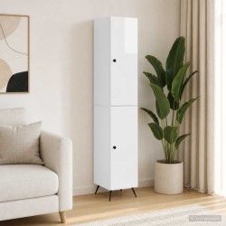 Ensemble de Meubles 2 pcs Blanc brillant Bois d'ingénierie 616252616252