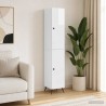 Ensemble de Meubles 2 pcs Blanc brillant Bois d'ingénierie 616252616252