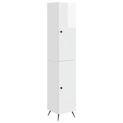 Ensemble de Meubles 2 pcs Blanc brillant Bois d'ingénierie 616252616252