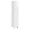Ensemble de Meubles 2 pcs Blanc brillant Bois d'ingénierie 616252616252