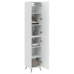 Ensemble de Meubles 2 pcs Blanc brillant Bois d'ingénierie 616252616252